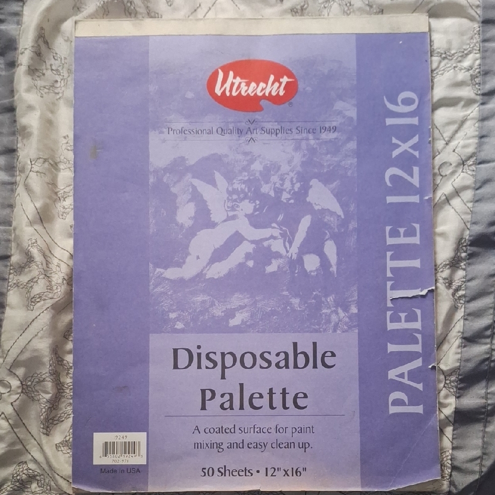 Utrecht Purple Disposable Palette Pad for Art Drawing